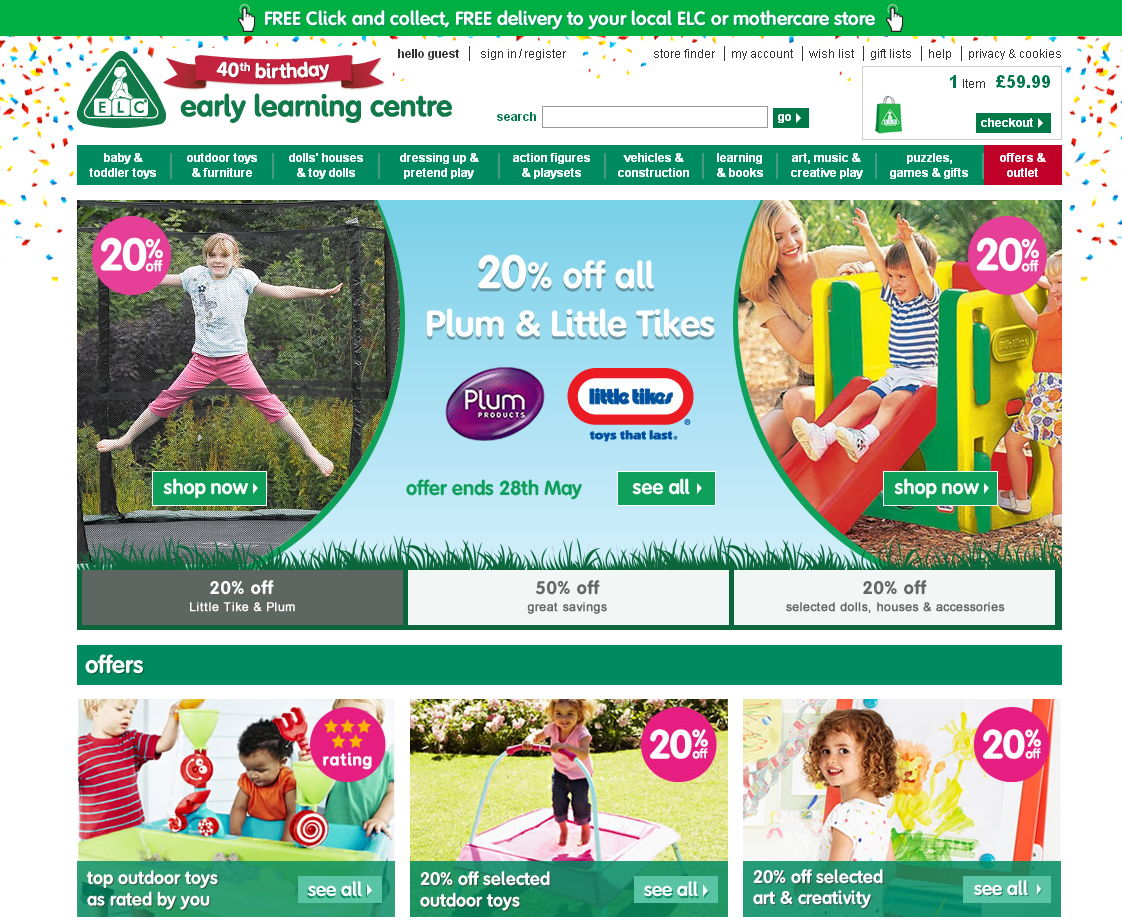 Early Learning Centre Homepage