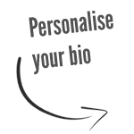 Personalise your author bio