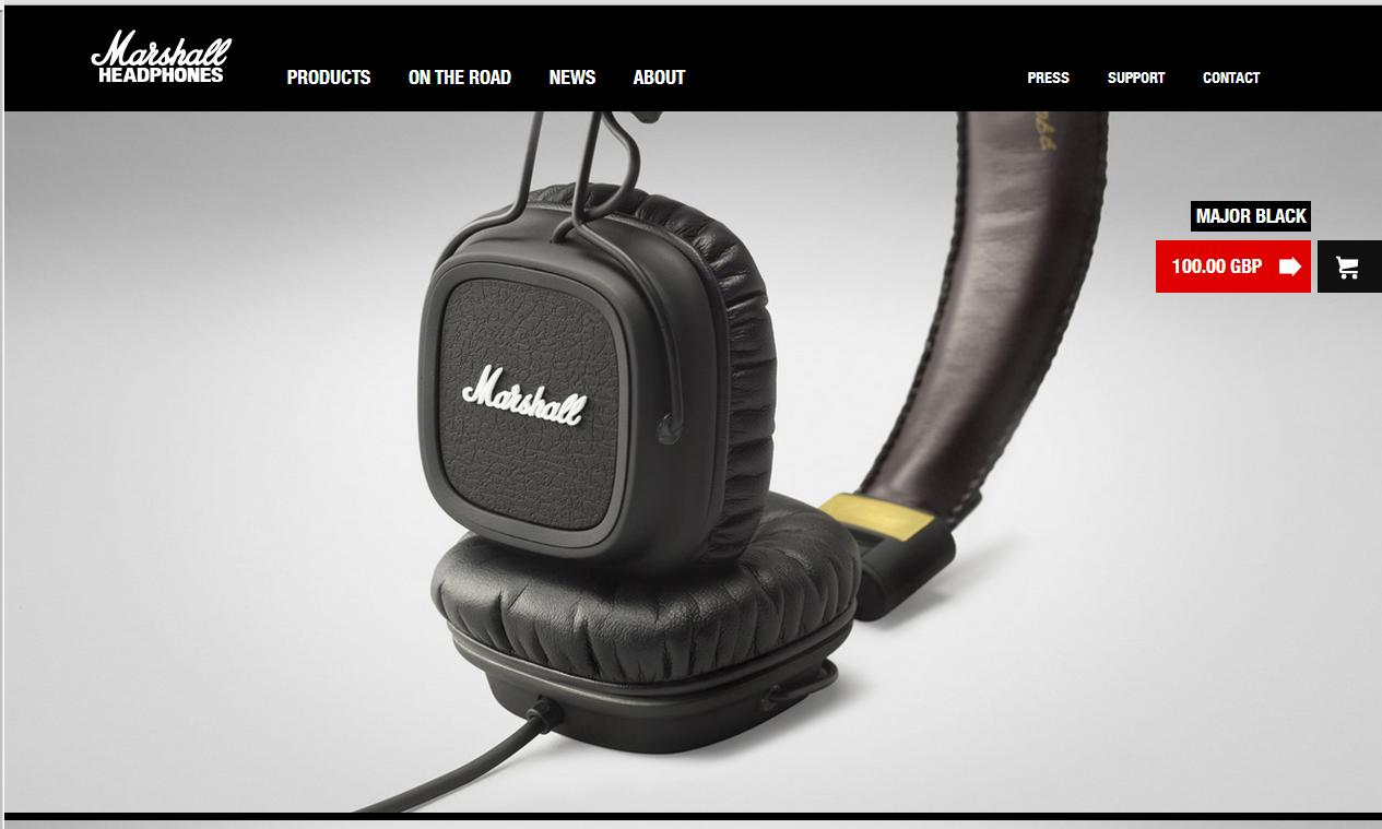 Marshall Headphones Category Page