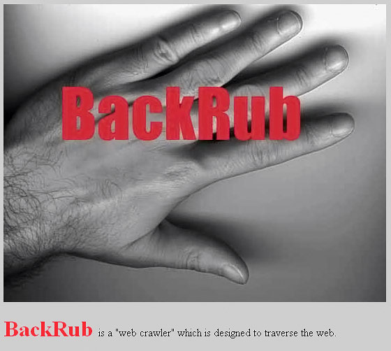 BackRub Web Crawler